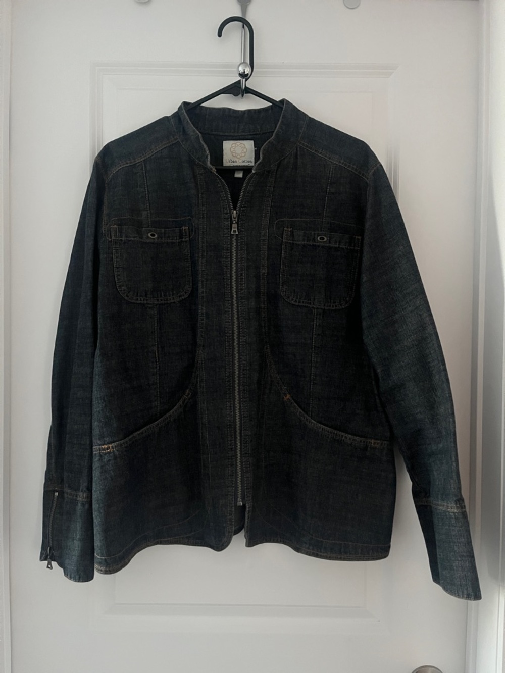 Urban Cotton Company Denim Zip-Front Jacket